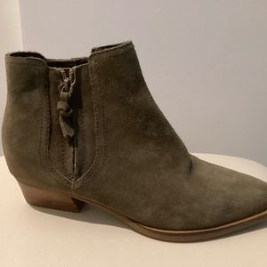 Cole Haan Green Suede Booties